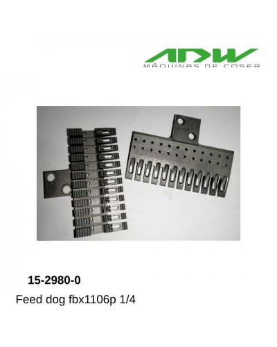 15-2980-0 - Feed dog fbx1106p 1/4